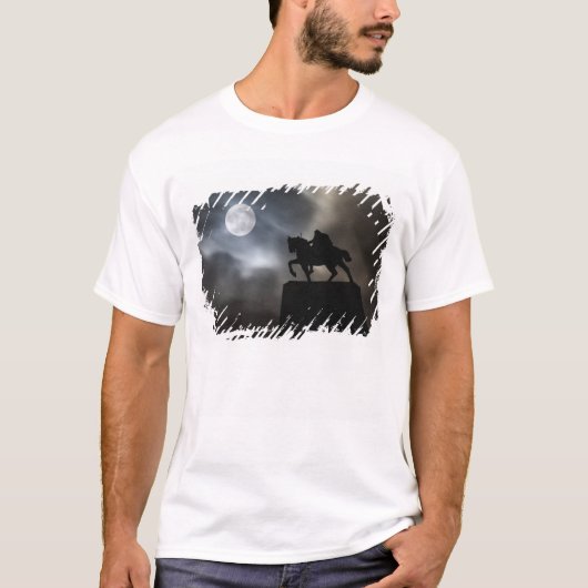 Standbeeld van Koning Kralja Tomislava in silhouet T-shirt (Voorkant)