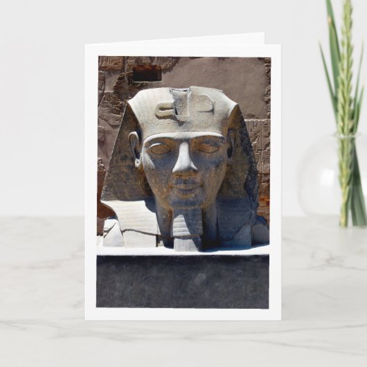 Standbeeld van Koning Ramses II Portret in Luxor T Kaart (Voorkant)
