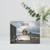 Standbeeld van koning Sejong Seoul Zuid-Korea Briefkaart (Staand voorkant)