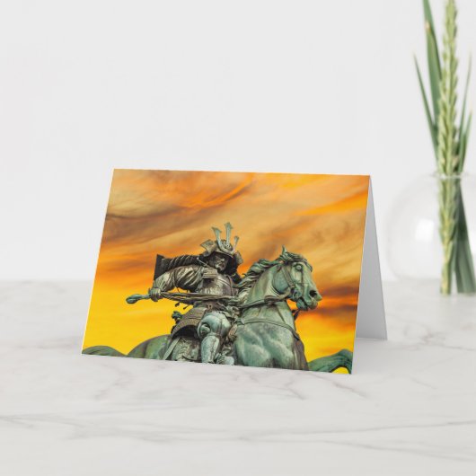 Standbeeld van Kusunoki Masashige, Japan Kaart (Voorkant)