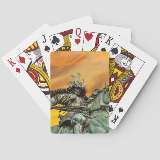 Standbeeld van Kusunoki Masashige, Japan Pokerkaarten (Achterkant)