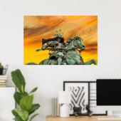 Standbeeld van Kusunoki Masashige, Japan Poster (Thuiskantoor)