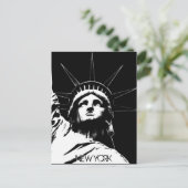 Standbeeld van Liberty Ansichtkaart Eigen ontwerp Briefkaart (Staand voorkant)
