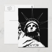 Standbeeld van Liberty Ansichtkaart Eigen ontwerp Briefkaart (Voorkant / Achterkant)