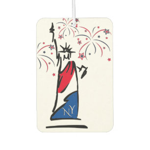 Standbeeld van Liberty July 4th Strepen Vuurwerk Luchtverfrisser