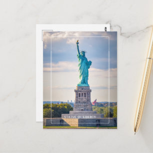 Standbeeld van Liberty Postcard Briefkaart