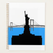 Standbeeld van Liberty Silhouette New York Silhoue Planner (Voorkant)