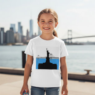 Standbeeld van Liberty Silhouette New York Silhoue T-shirt