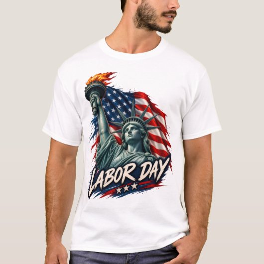 Standbeeld van Liberty T-shirt (Voorkant)