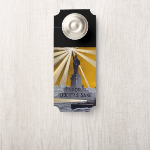 Standbeeld van Liberty Torch & US Navy Tweede Were Deurhanger