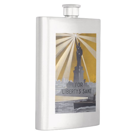 Standbeeld van Liberty Torch & US Navy Tweede Were Flacon (Rechts)