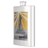 Standbeeld van Liberty Torch & US Navy Tweede Were Flacon (Links)