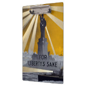 Standbeeld van Liberty Torch & US Navy Tweede Were Klembord (Links)