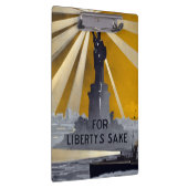 Standbeeld van Liberty Torch & US Navy Tweede Were Klembord (Rechts)