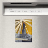 Standbeeld van Liberty Torch & US Navy Tweede Were Magneet (Insitu (Vaatwasser))