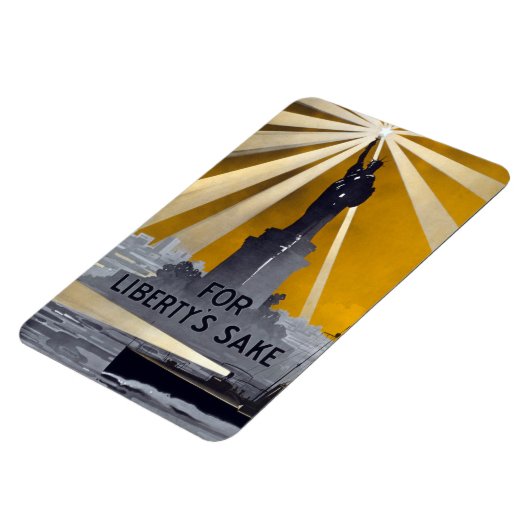 Standbeeld van Liberty Torch & US Navy Tweede Were Magneet (Linkerzijde)