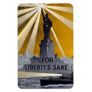 Standbeeld van Liberty Torch & US Navy Tweede Were Magneet