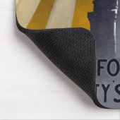 Standbeeld van Liberty Torch & US Navy Tweede Were Muismat (Hoek)