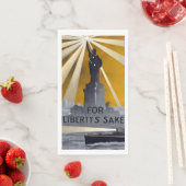 Standbeeld van Liberty Torch & US Navy Tweede Were Servet (Insitu)