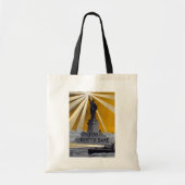 Standbeeld van Liberty Torch & US Navy Tweede Were Tote Bag (Voorkant)