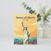 Standbeeld van Liberty USA Briefkaart (Staand voorkant)