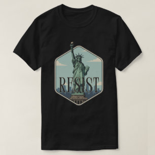 Standbeeld van Liberty Verzet T-shirt