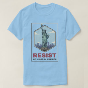 Standbeeld van Liberty verzet zich tegen anti-Trum T-shirt