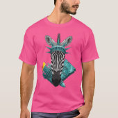 Standbeeld Van Liberty Zebra 4e Juli Dier VS Ameri T-shirt (Voorkant)