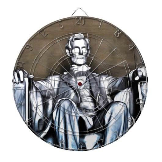 standbeeld van Lincoln Dartbord (Voorkant)