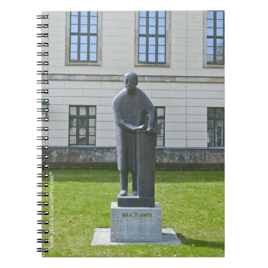 Standbeeld van Max Planck in Berlijn Notitieboek (Voorkant)