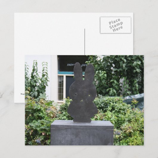 Standbeeld van Miffy Briefkaart (Voorkant / Achterkant)