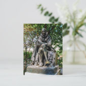 Standbeeld van Montaigne op het Paul Painleve-plei Briefkaart (Staand voorkant)