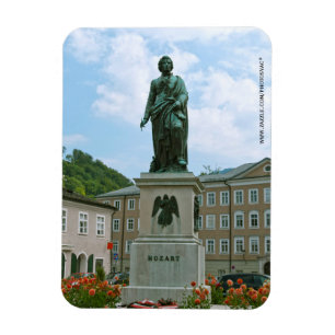 Standbeeld van Mozart in Salzburg Magneet