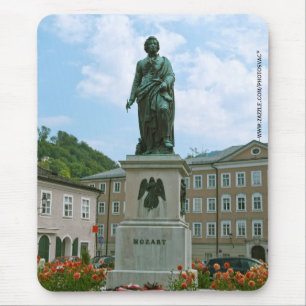 Standbeeld van Mozart in Salzburg Muismat