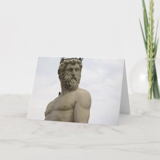 Standbeeld van Neptunus de kaart van de nota van (Voorkant)