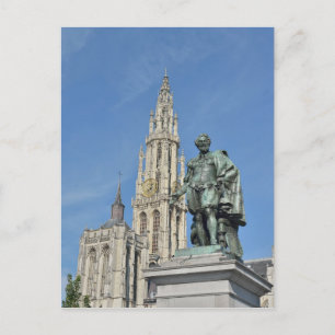Standbeeld van Peter Paul Rubens in Antwerpen, Bel Briefkaart