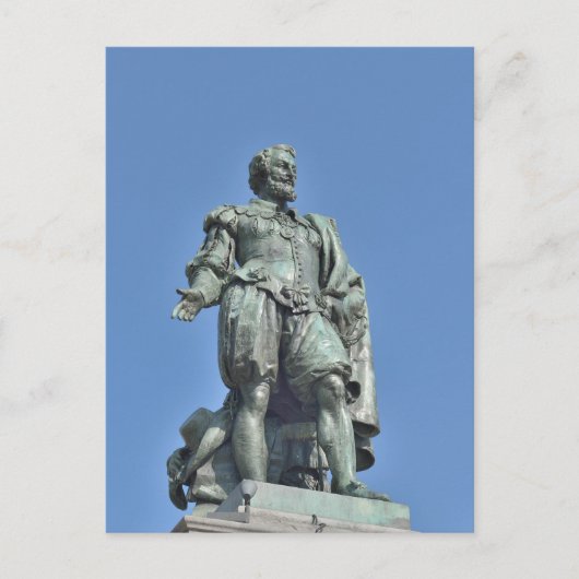 Standbeeld van Peter Paul Rubens in Antwerpen Briefkaart (Voorkant)