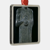 standbeeld van prins Gudea, c.2150 BC Metalen Ornament (Rechts)
