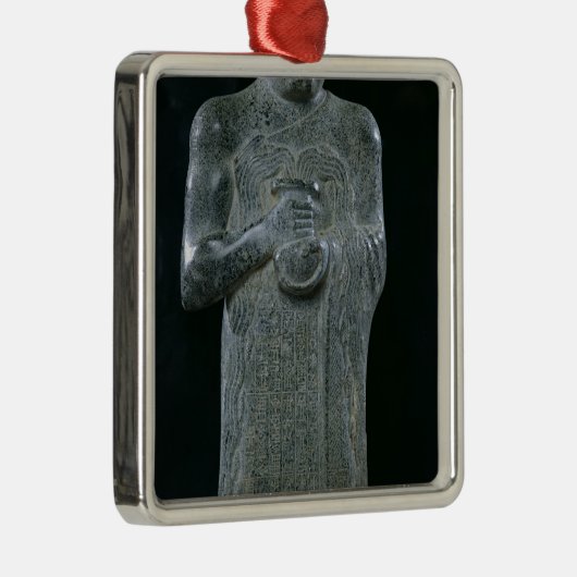 standbeeld van prins Gudea, c.2150 BC Metalen Ornament (Rechts)