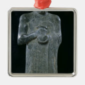 standbeeld van prins Gudea, c.2150 BC Metalen Ornament (Voorkant)