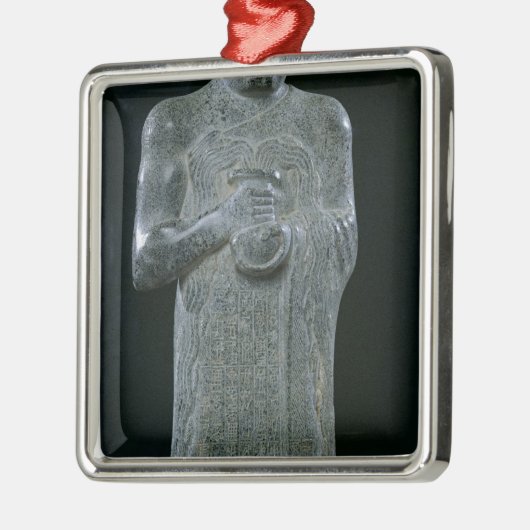 standbeeld van prins Gudea, c.2150 BC Metalen Ornament (Links)