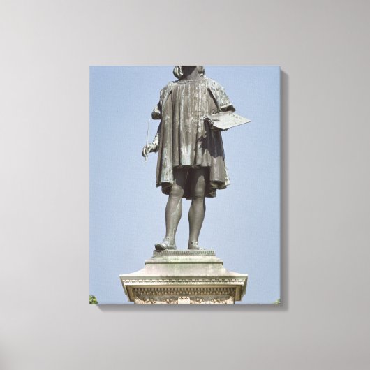 Standbeeld van Rafaël Sanzio van Urbino, 1897 Canvas Afdruk (Voorkant)