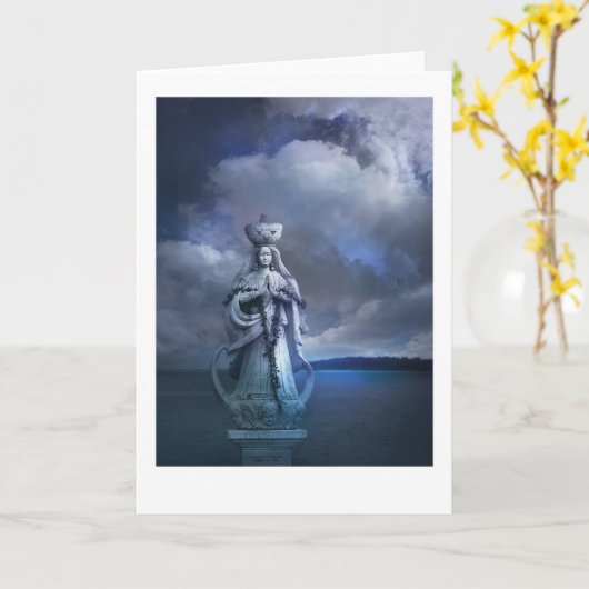 Standbeeld van Santa Marian Kamalen Kaart (Gele Bloem)