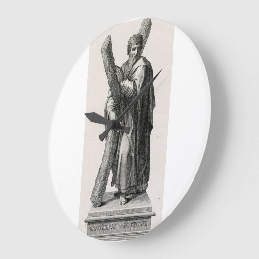 Standbeeld van Sint-Andreas Apostel met kruis Grote Klok (Hoek)