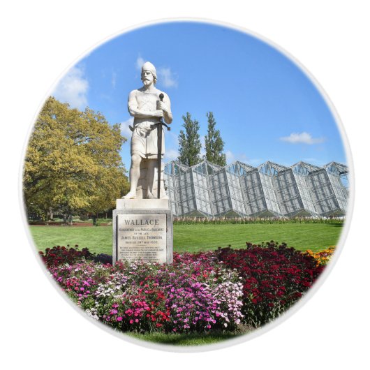 standbeeld van Sir William Wallace Keramische Knop (Voorkant)