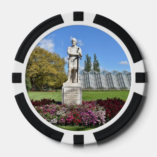 standbeeld van Sir William Wallace Poker Chips (Voorkant)