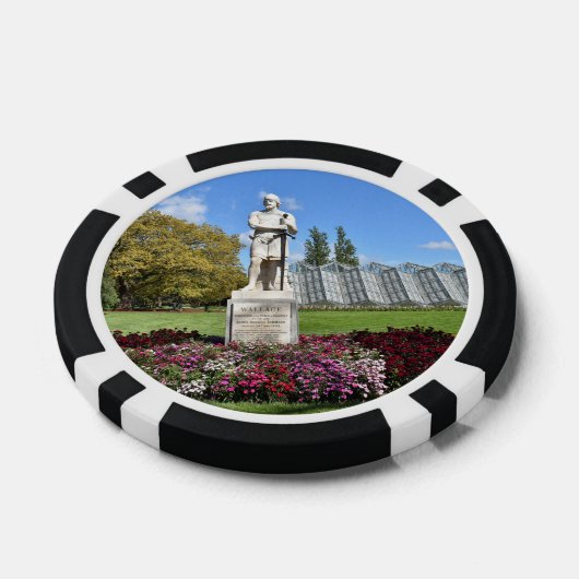 standbeeld van Sir William Wallace Poker Chips (Enkel)