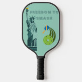 Standbeeld van Smash - New York Pickleball Design Pickleball Paddle (Achterkant)
