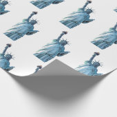 Standbeeld van vrijheid cadeaupapier (Hoek)
