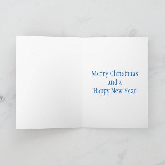 Standbeeld van Vrijheid in de Sneeuw door Joel Feestdagen Kaart (Binnen)